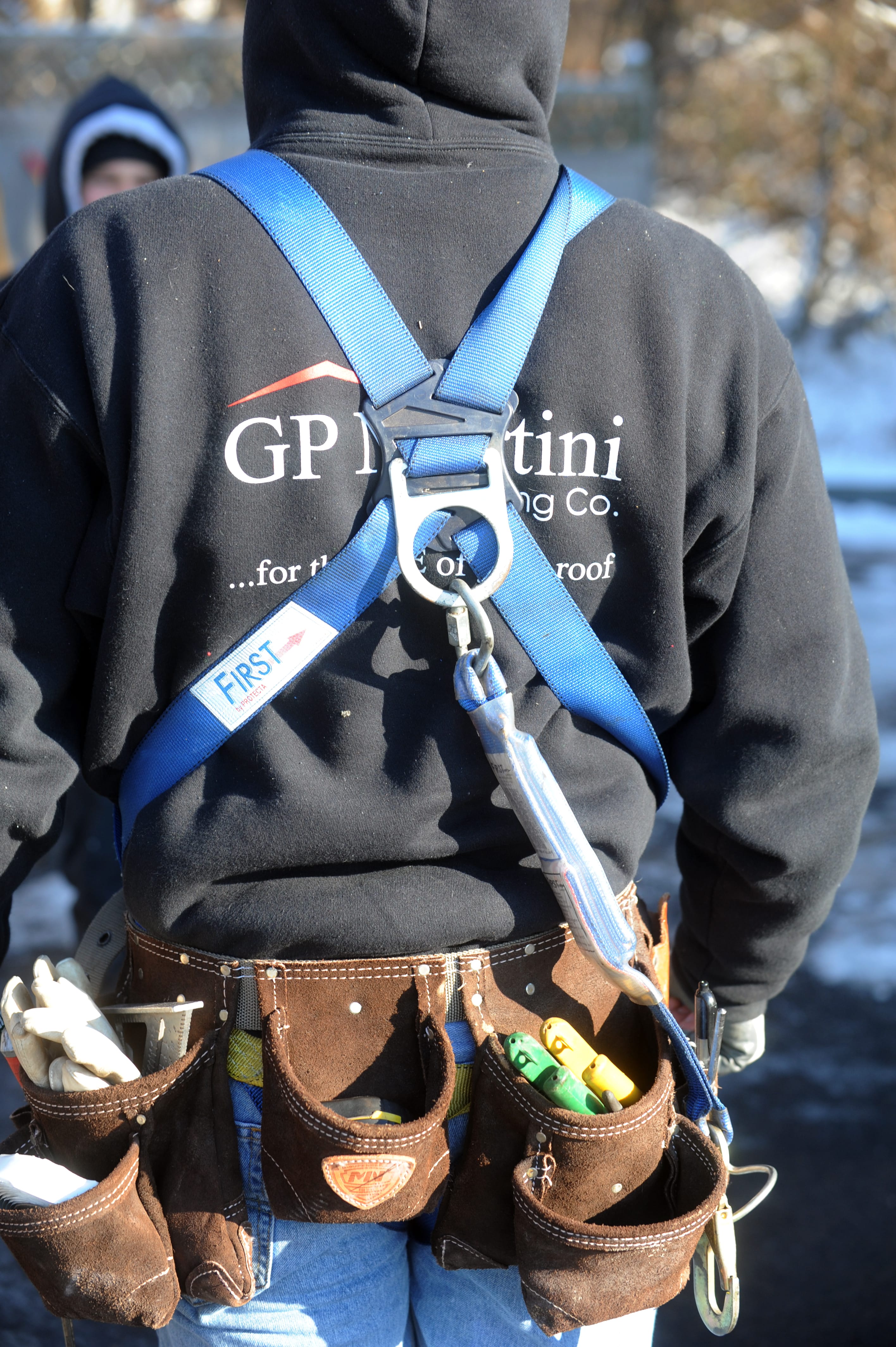 Image of a roofer's harness