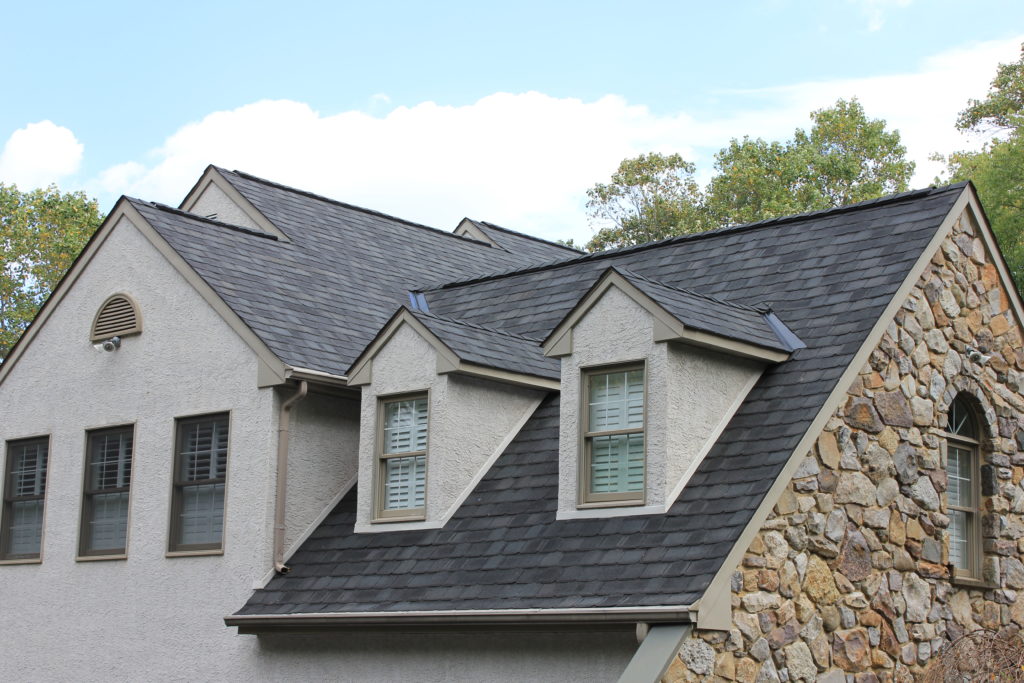 Image of a complete roof repair project